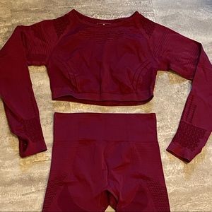 Burgundy Athletic Set